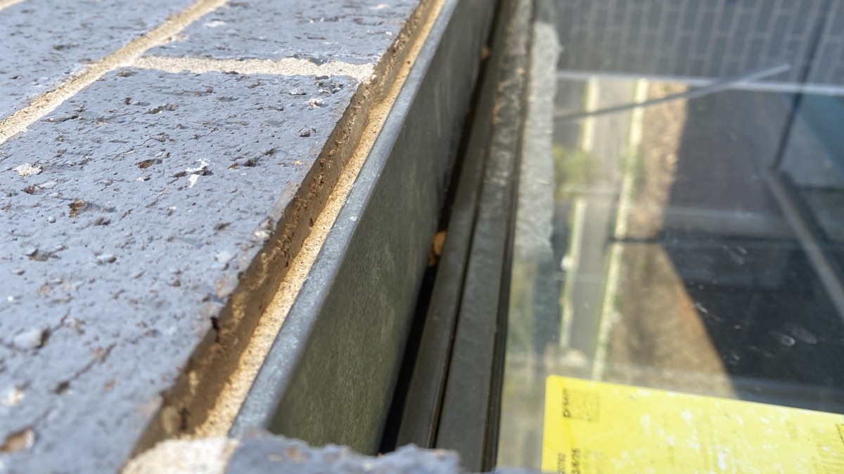 Infills incomplete, recorded during a fixing stage inspection in Box Hill