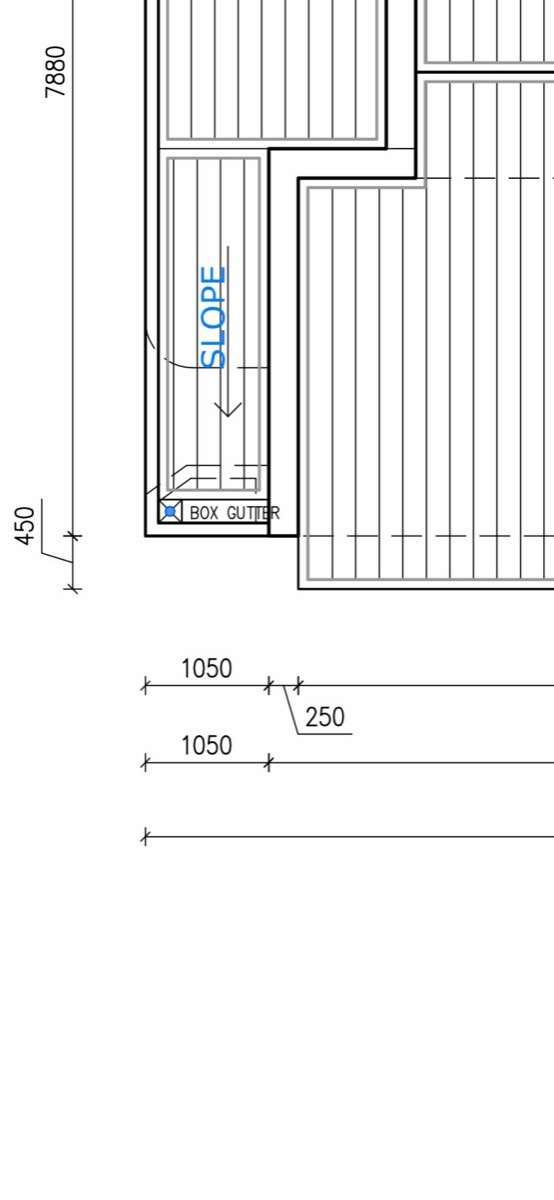 Gutter component missing at lock-up, Box Hill