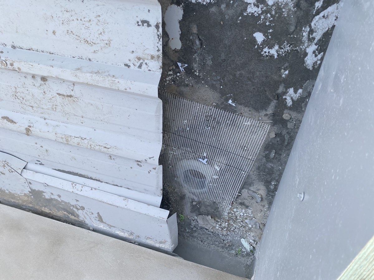 Box gutter sump seen at lock-up, Box Hill